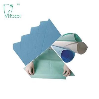 کاغذ کرپ پزشکی 30x30cm قابل دفع دندان پزشکی رنگارنگ